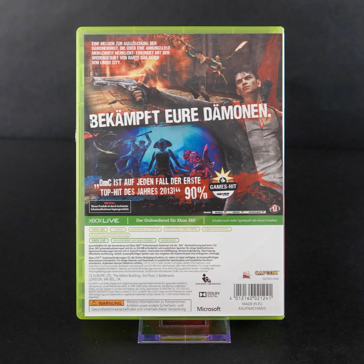 DMC - Devil May Cry - XBOX 360 Spiel - PAL - Deutsch - Gebraucht
