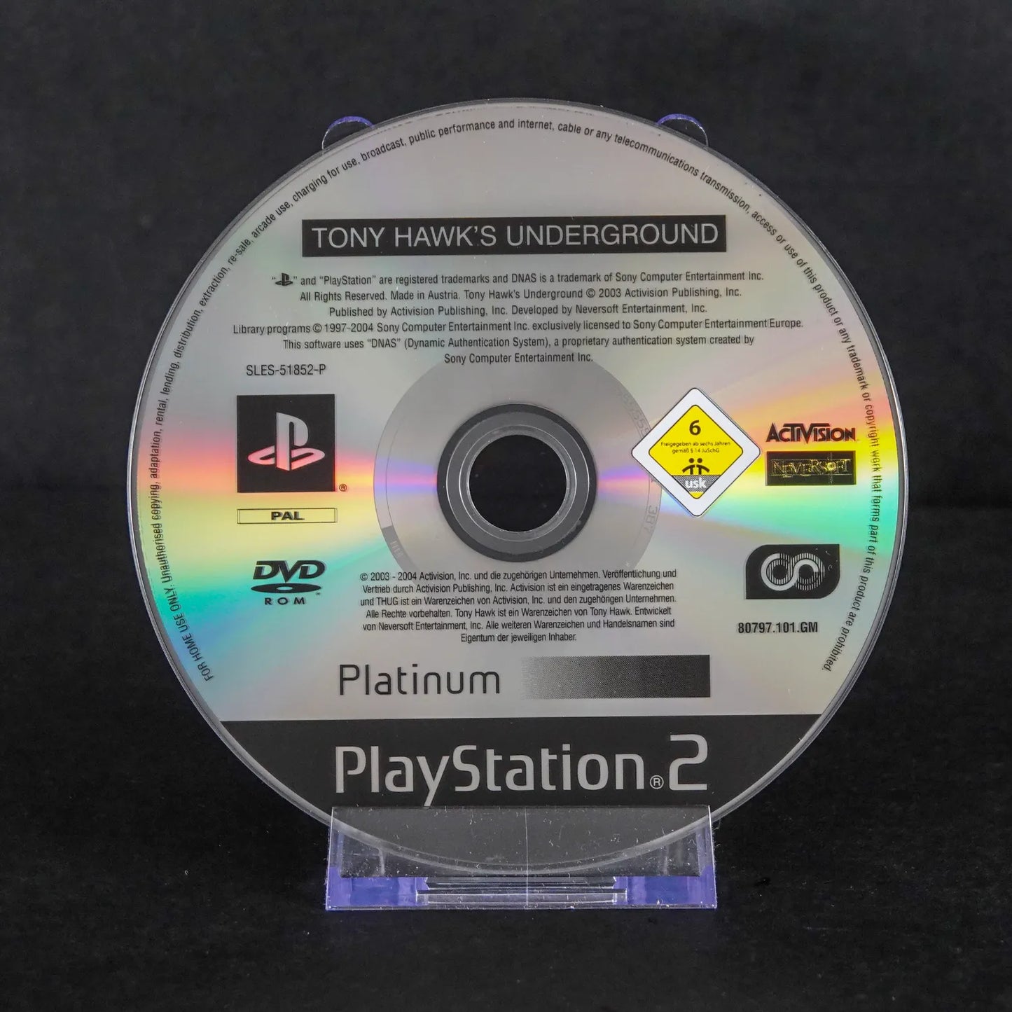 Tony Hawk's Underground - Playstation 2 / PS2 Platinum - CiB - Deutsch Gebraucht