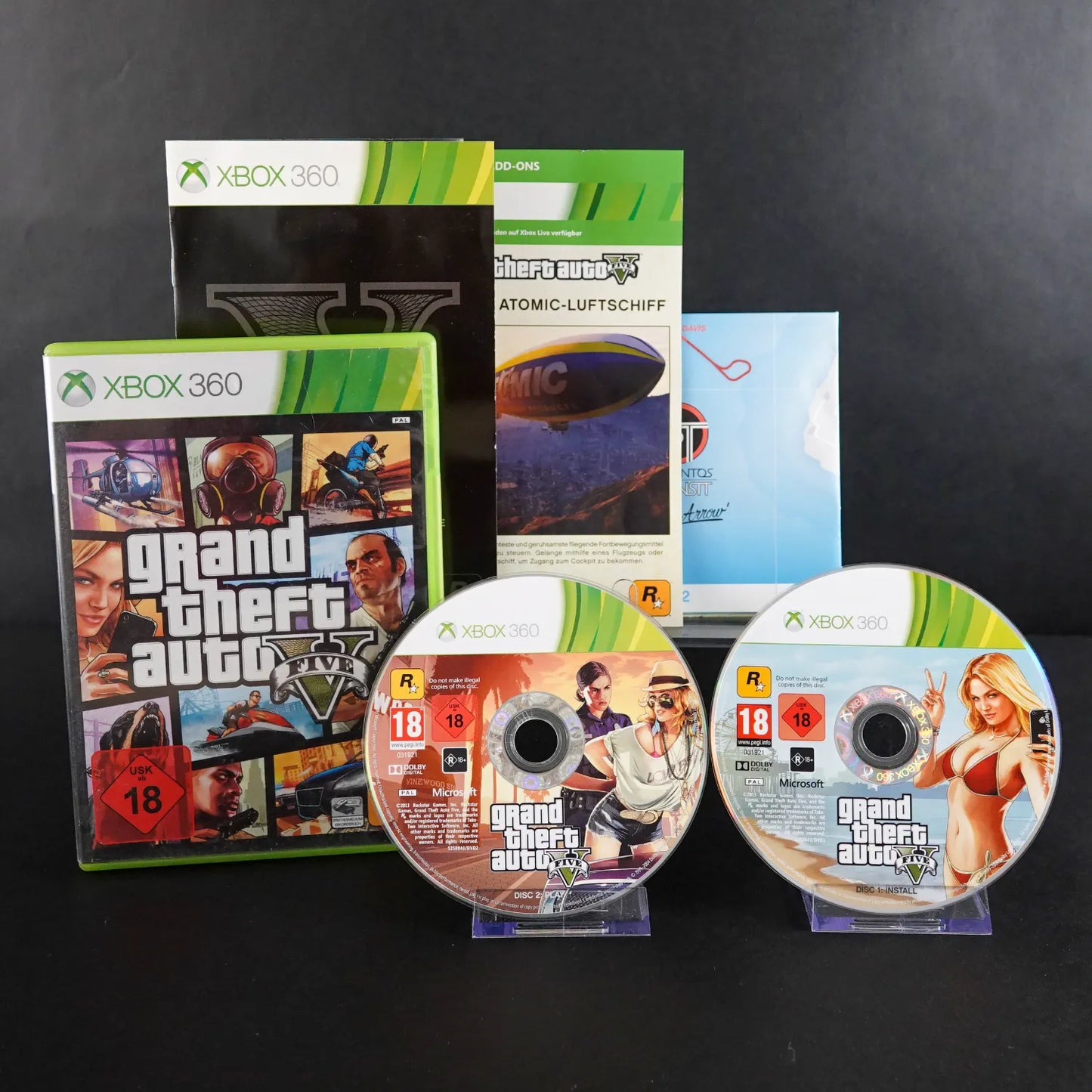 Grand Theft Auto GTA 5 - XBOX 360 - CiB - PAL - Deutsch - Gebraucht