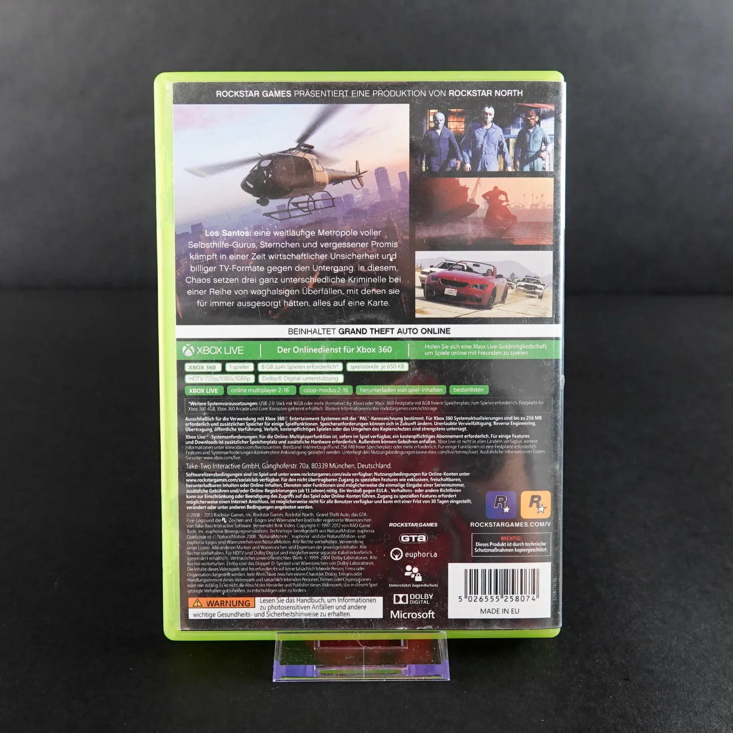 Grand Theft Auto GTA 5 - XBOX 360 - CiB - PAL - Deutsch - Gebraucht