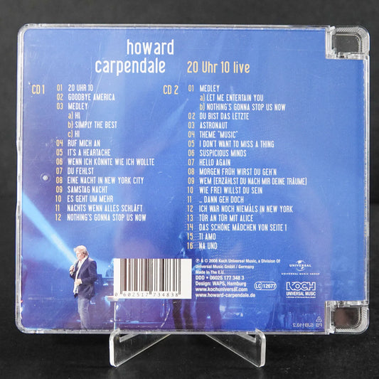 Howard Carpendale - 20 Uhr 10 live - Das Konzert - 2x CD Set - Zustand Sehr Gut