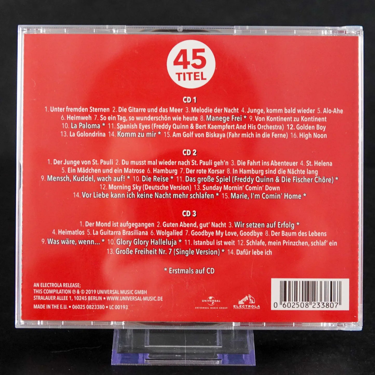 Freddy Quinn - Freddy Quinn (2019) - 3x CD Box Set - 45 Tracks - NM / NM