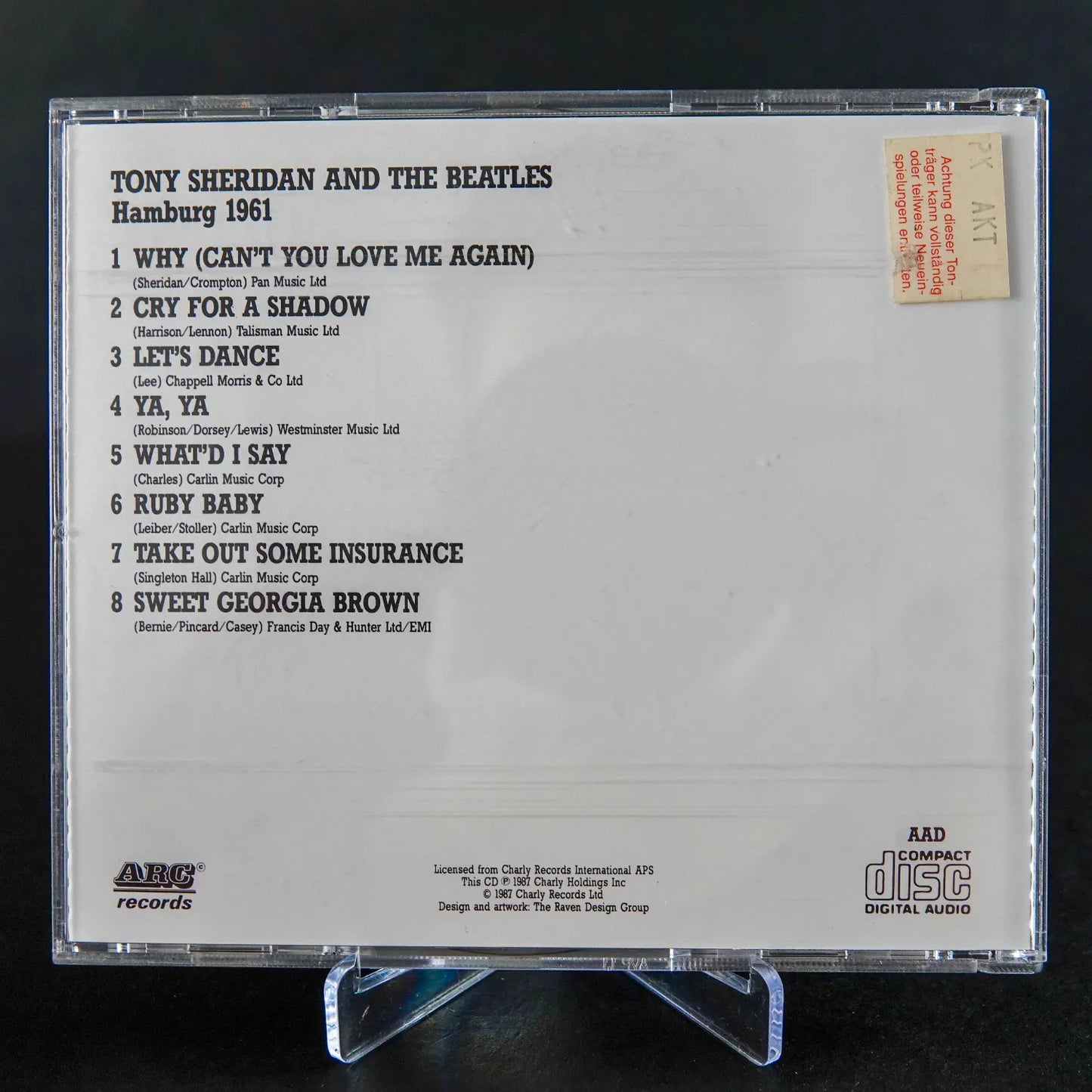 The Beatles feat. Tony Sheridan - Hamburg 1961 - CD - NM / VG+