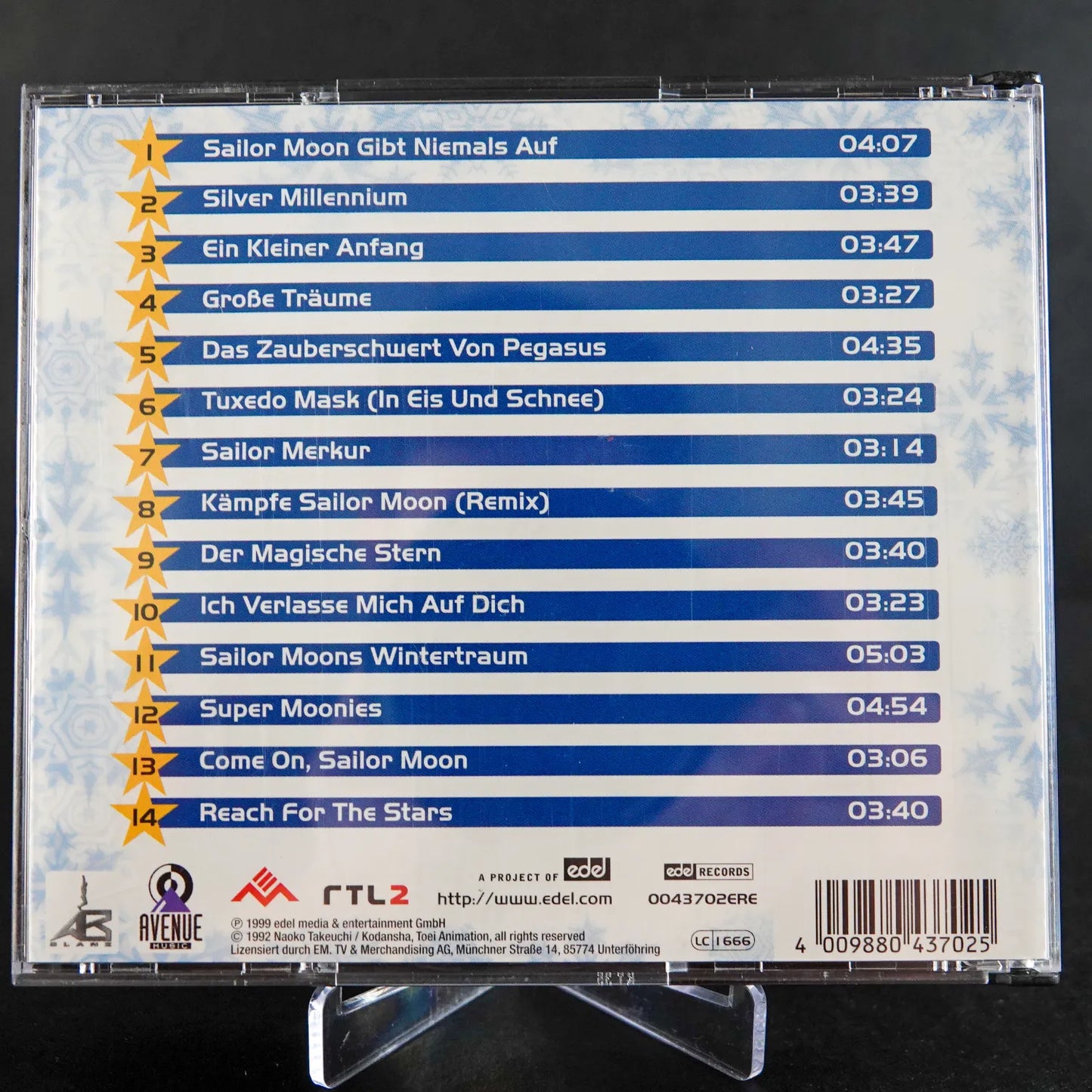 Super Moonies - Sailor Moons Wintertraum 1999 - CD mit Schneekugel-Cover - NM/NM