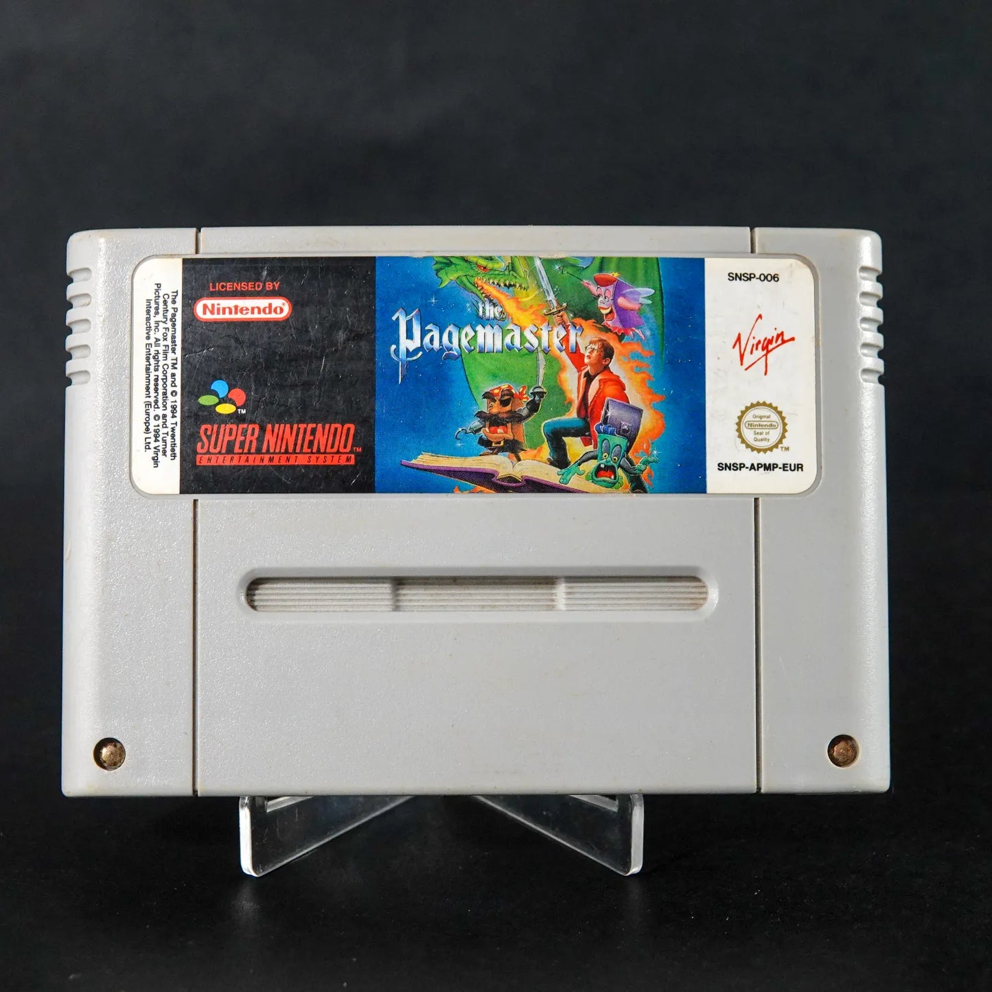The Pagemaster - Super Nintendo SNES - PAL / EU - Nur Modul - Zustand Sehr Gut