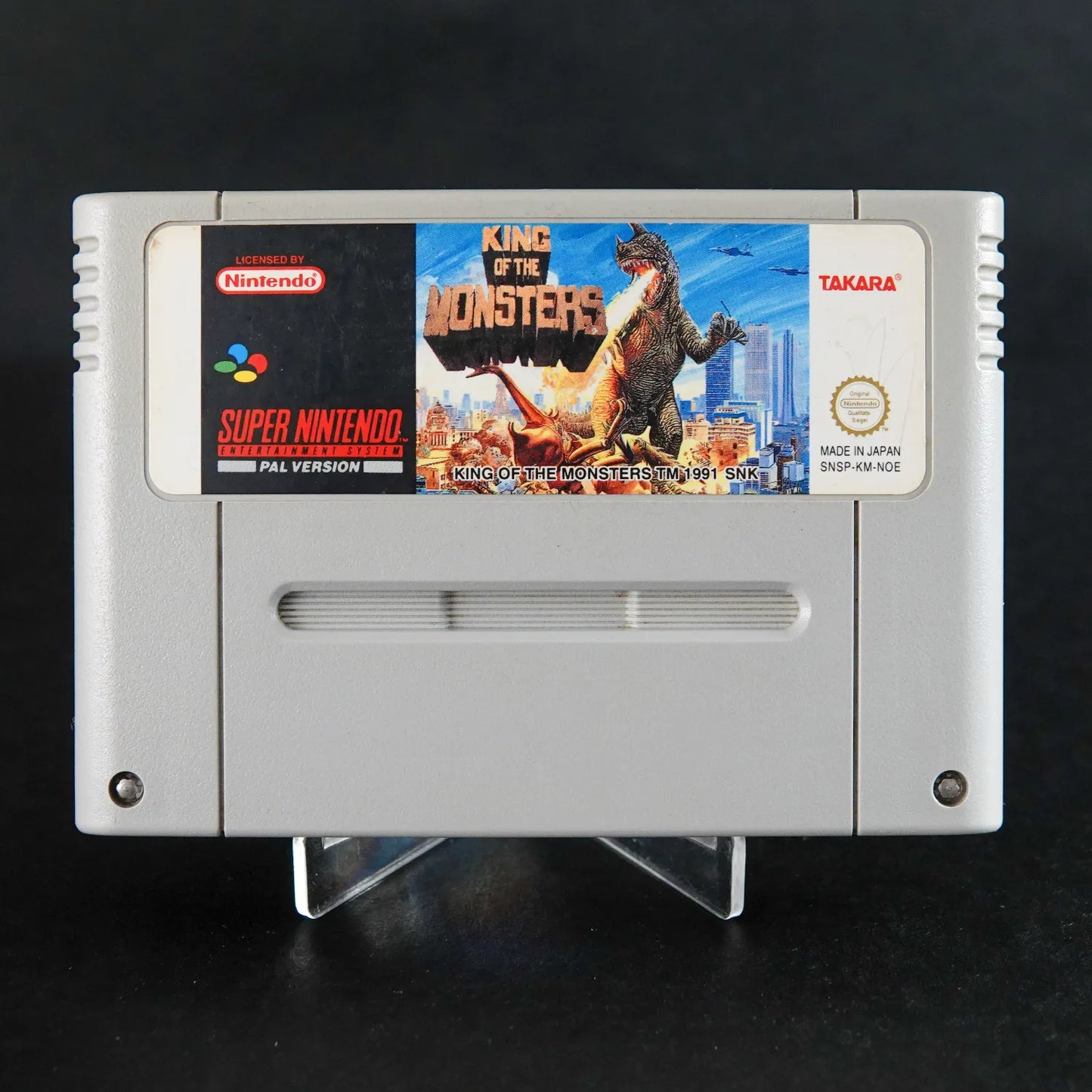 King of the Monsters - Super Nintendo SNES - PAL/DE - Nur Modul - Zustand Gut