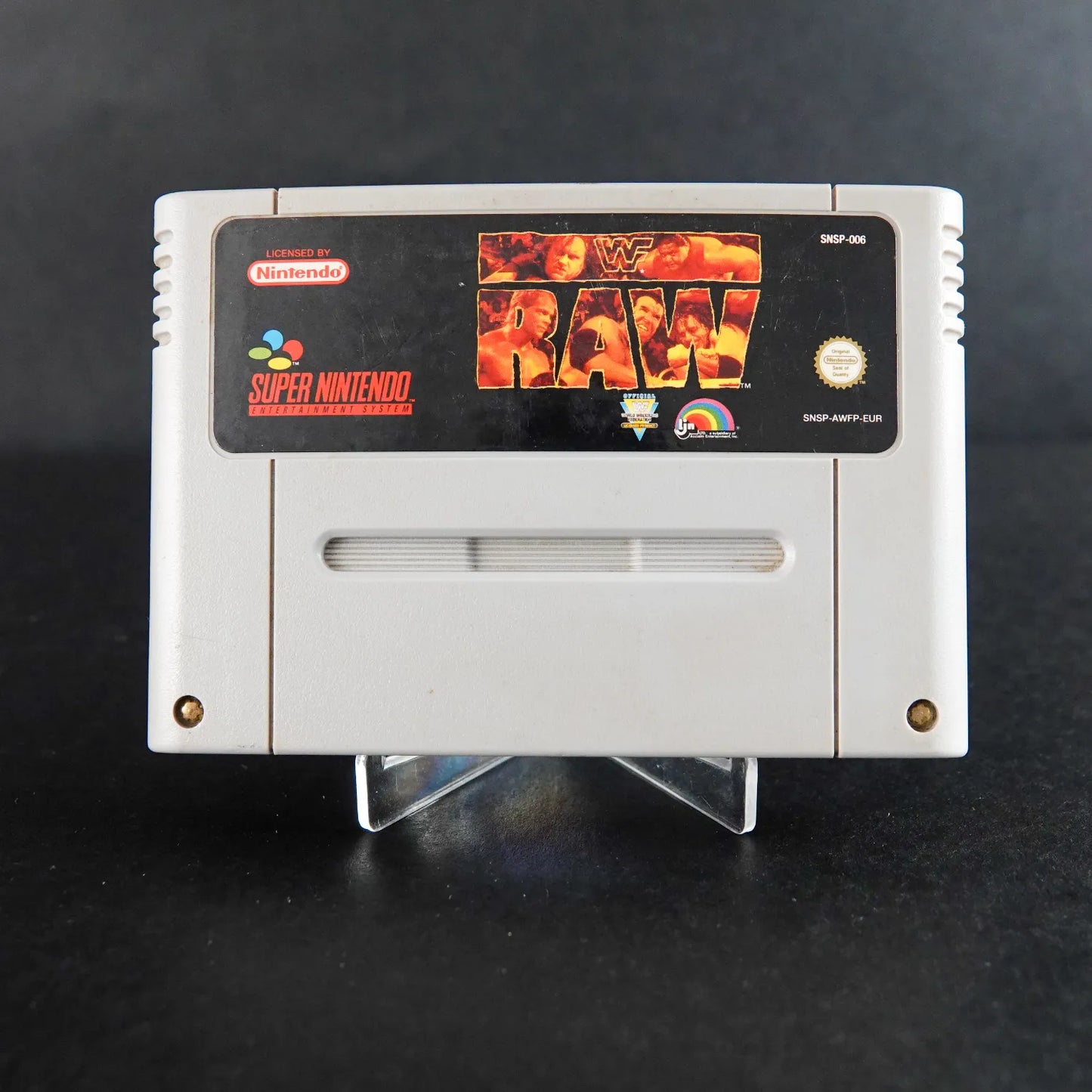 WWF Raw - Super Nintendo SNES Spiel - PAL / EU - Nur Modul - Zustand Gut