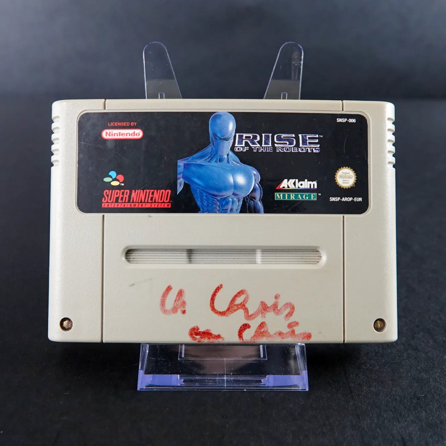 Rise of the Robots - Super Nintendo SNES - PAL / EU - Nur Modul - Zustand Okay