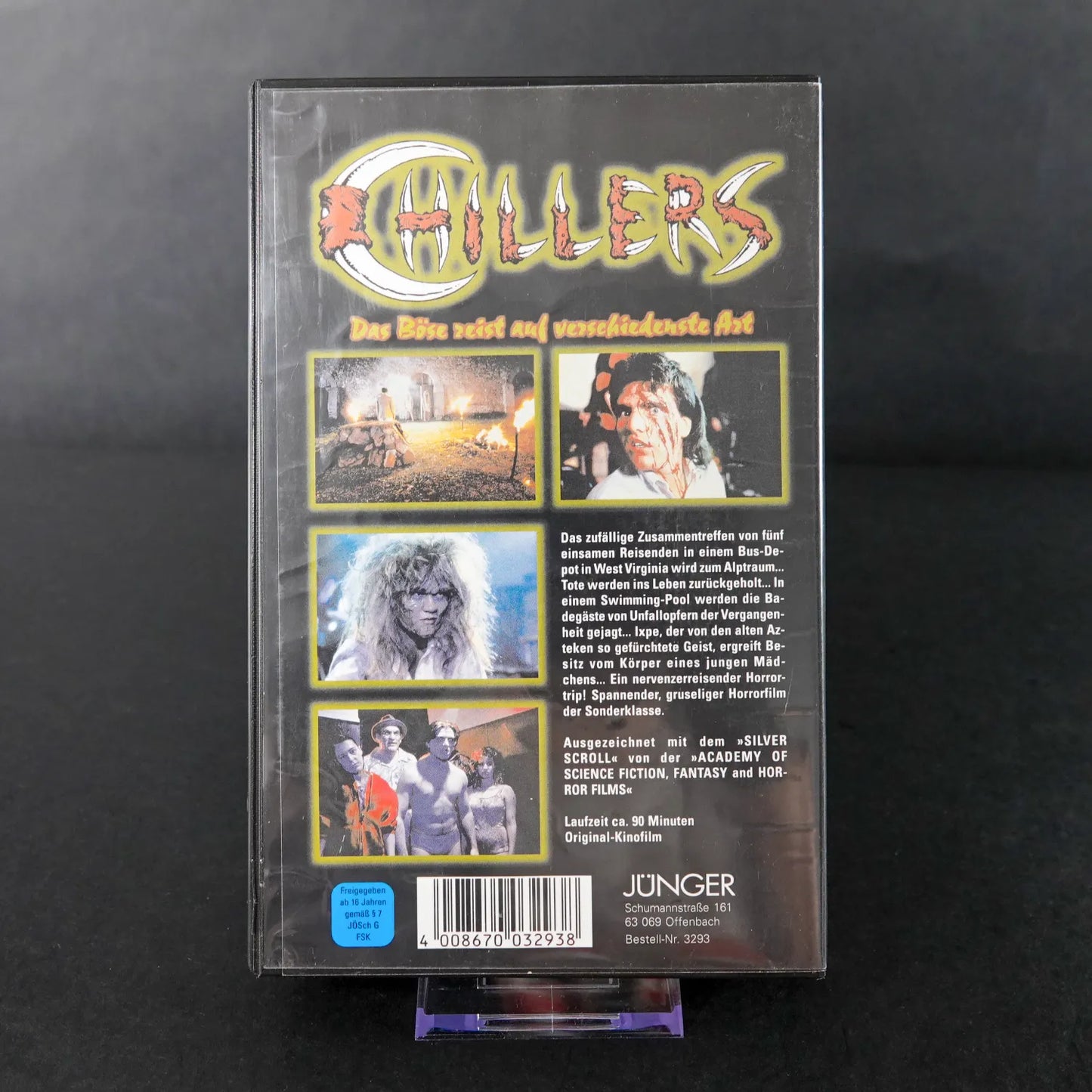 Chillers - VHS - Horror ausgezeichnet mit dem Silver Scroll 1989 - Deutsch