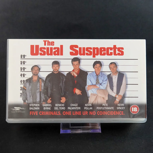 The Usual Suspects VHS - UK Import - Rare Widescreen Edition (Querformat-Cover)