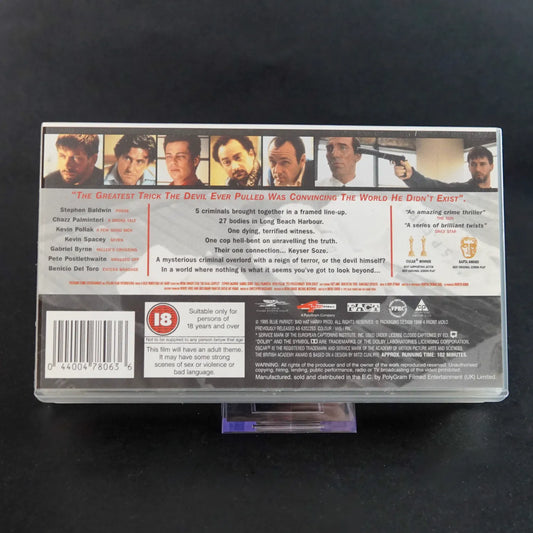 The Usual Suspects VHS - UK Import - Rare Widescreen Edition (Querformat-Cover)