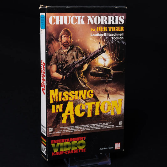 Missing in Action (1987) - Chuck Norris - VHS im Pappschuber - Zustand Sehr Gut