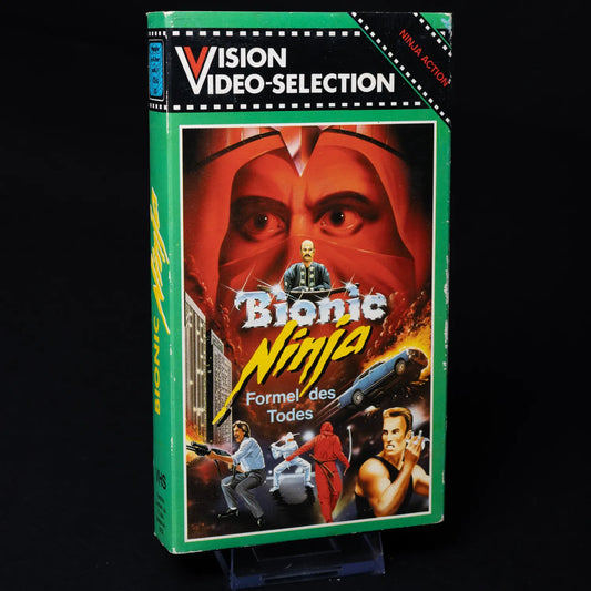 Bionic Ninja: Formel des Todes - Ninja Action - VHS im Pappschuber - Lagerspuren
