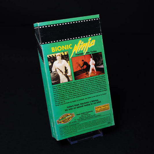 Bionic Ninja: Formel des Todes - Ninja Action - VHS im Pappschuber - Lagerspuren