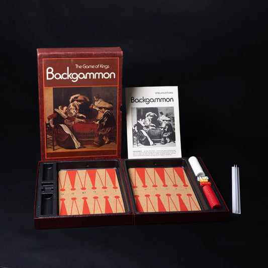 Backgammon 1973 - 3M Bookshelf Game Series - Kork-Edition - Vollständig