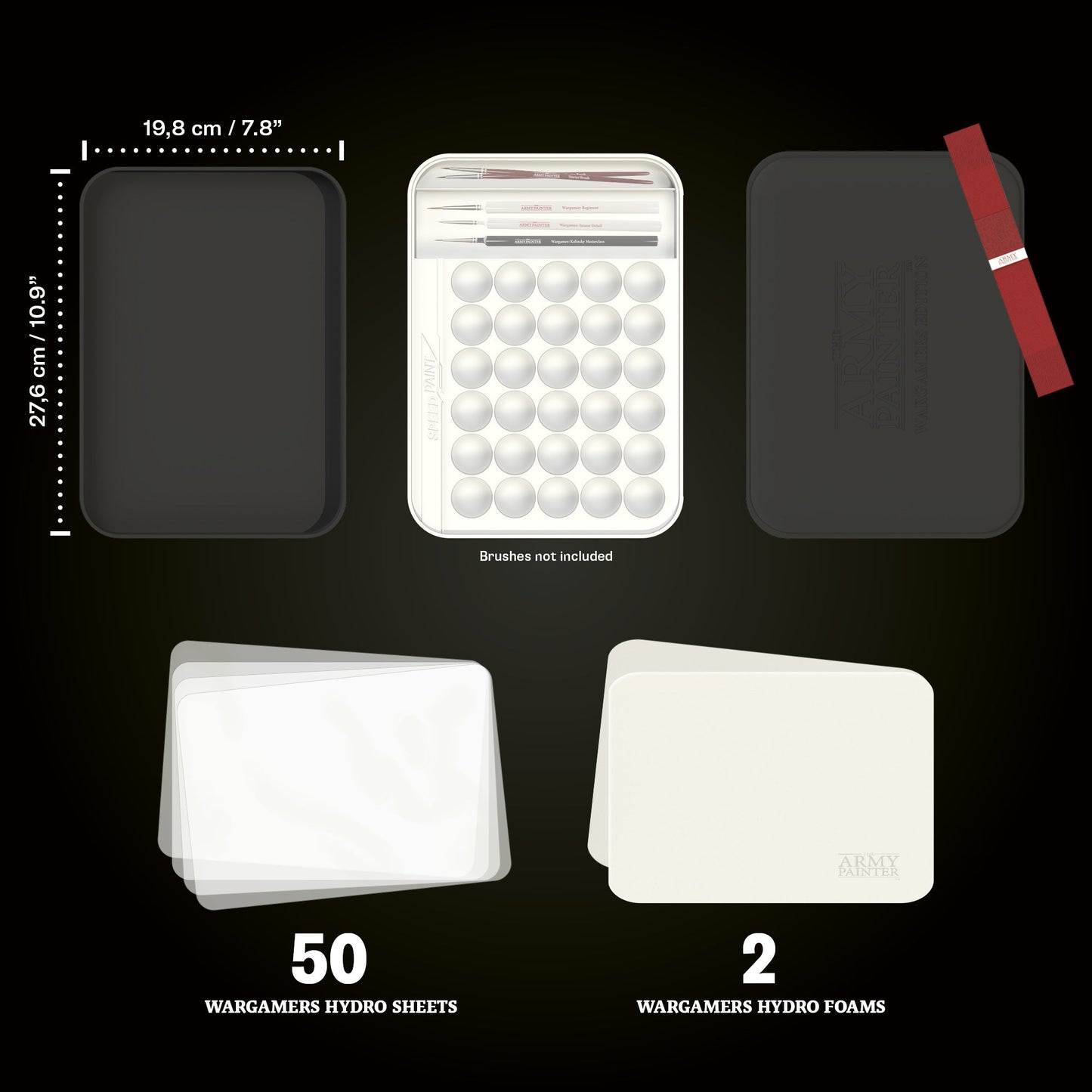 The Army Painter Wet Palette Wargamers Edition - inkl. 50 Hydro Sheets