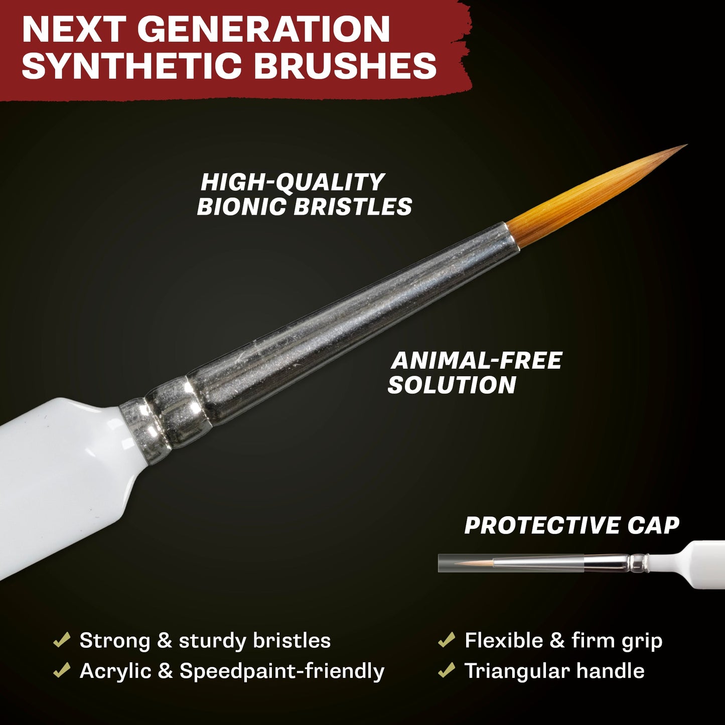 The Army Painter - Most Wanted Brush Set - Tabletop Warhammer Miniaturen Pinsel