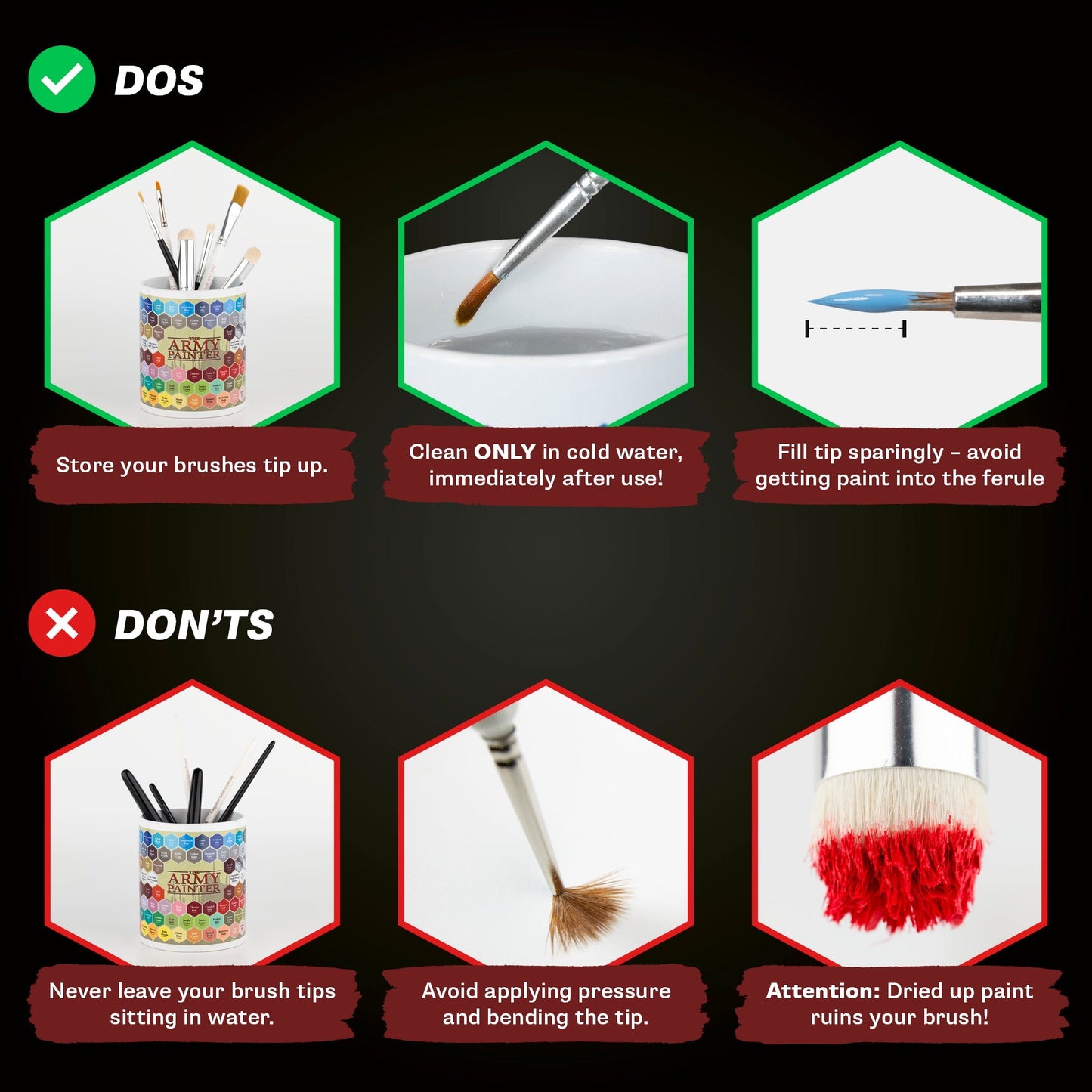 The Army Painter - Most Wanted Brush Set - Tabletop Warhammer Miniaturen Pinsel