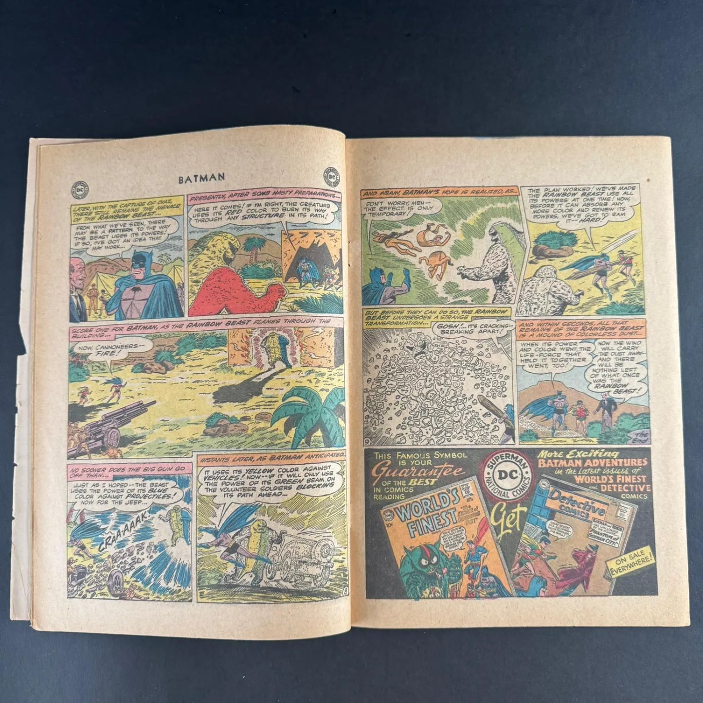 Batman (1960) - The Rainbow Creature (No 134) - Sheldon Moldoff Artwork Cover