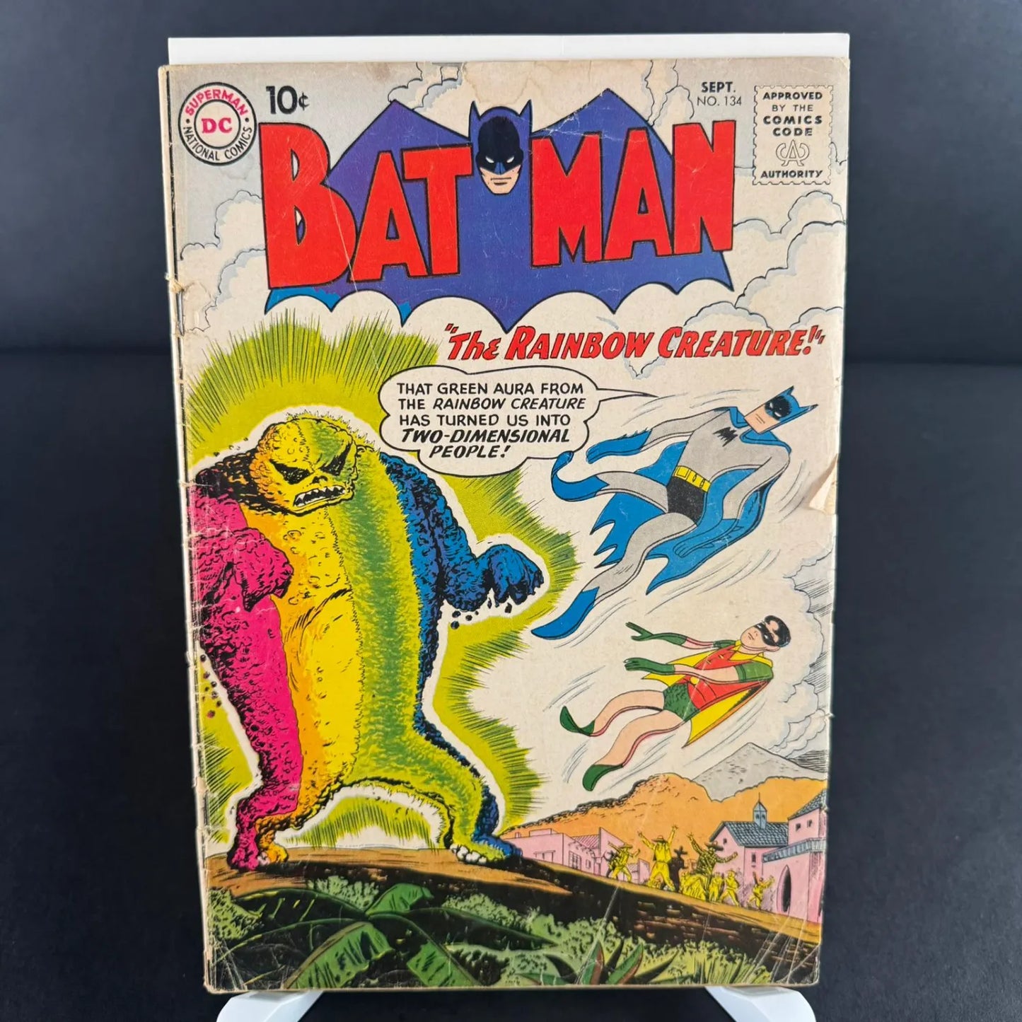 Batman (1960) - The Rainbow Creature (No 134) - Sheldon Moldoff Artwork Cover