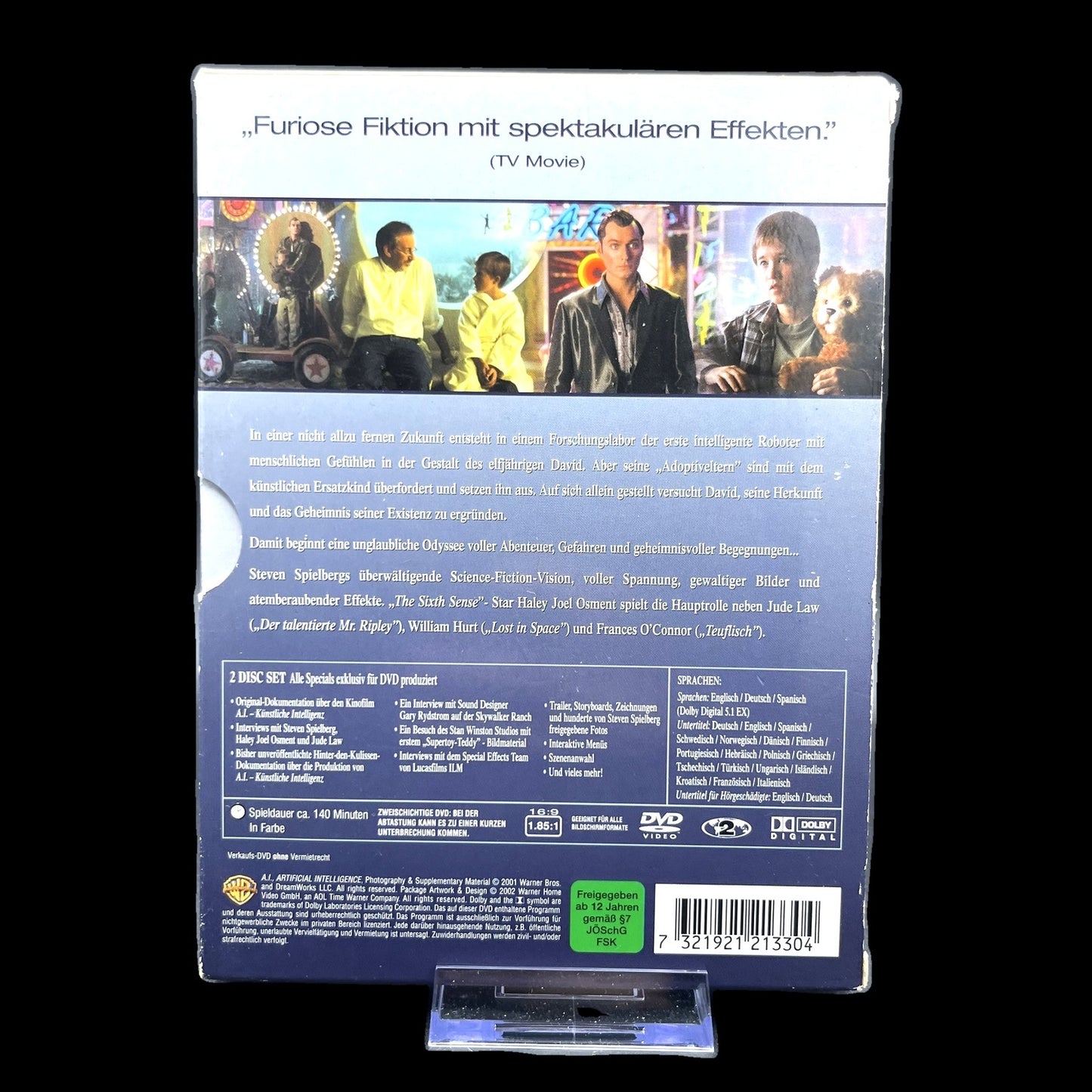 A.I - Künstliche Intelligenz - 2-Disc-Set - Pappschuber - DVD - Film - Gebraucht