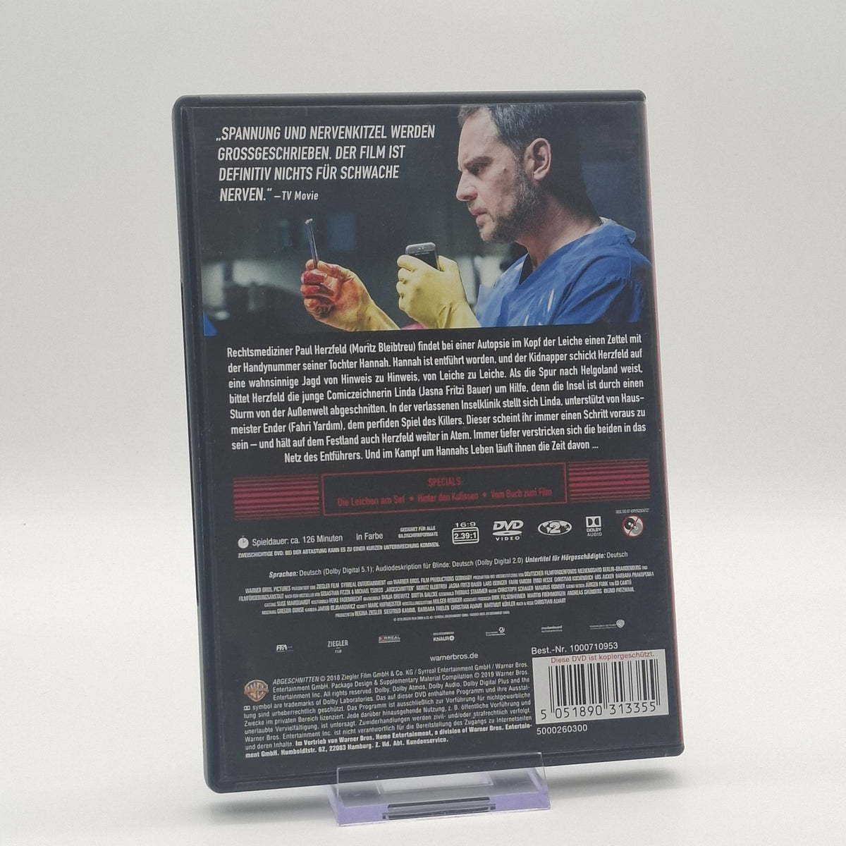 Abgeschnitten - Beiliegender Werbeflyer für den Roman - DVD - Zustand Sehr Gut
