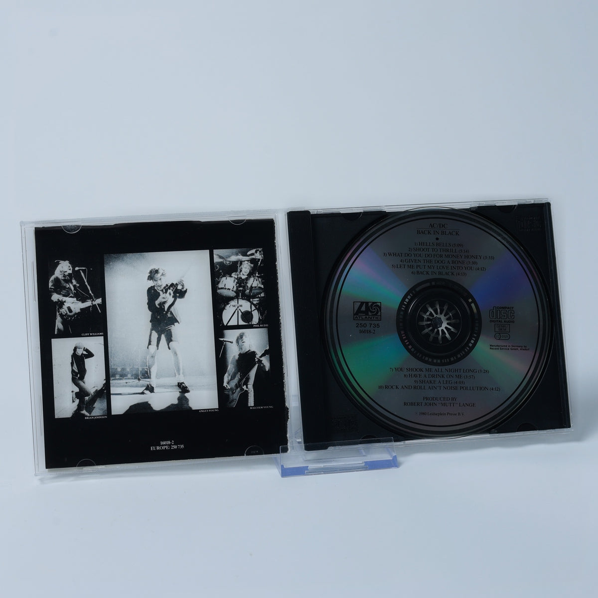 AC/DC - Back in Black - CD - Studio Album - 1980 - Atlantic Records - Gebraucht