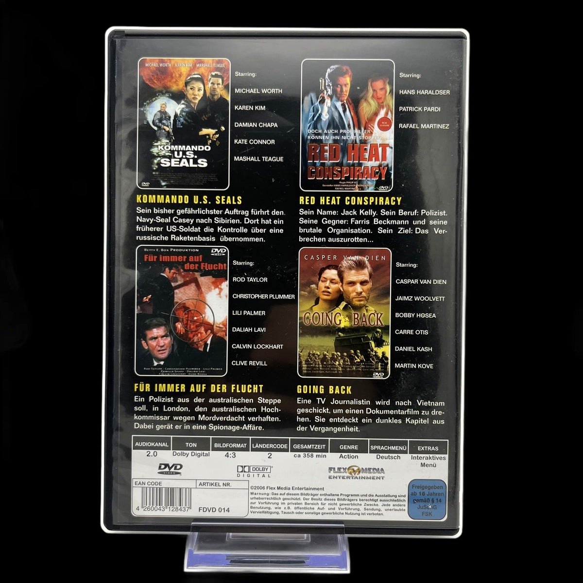 Action & War 4 Spielfilme Collection - 4 Filme Box - DVD - Gebraucht