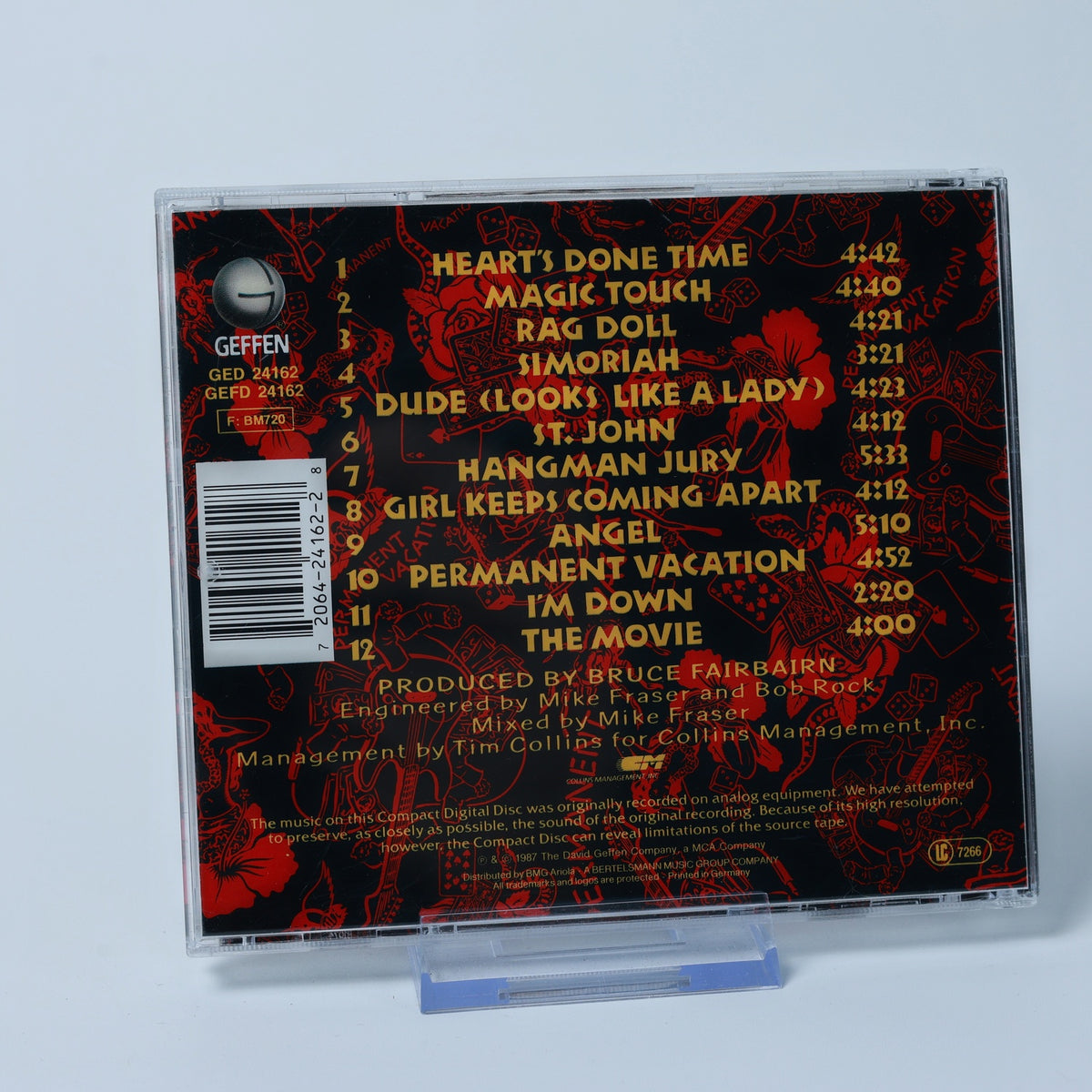 Aerosmith - Permanent Vacation - 1987 - Geffen - CD - Album - Gebraucht