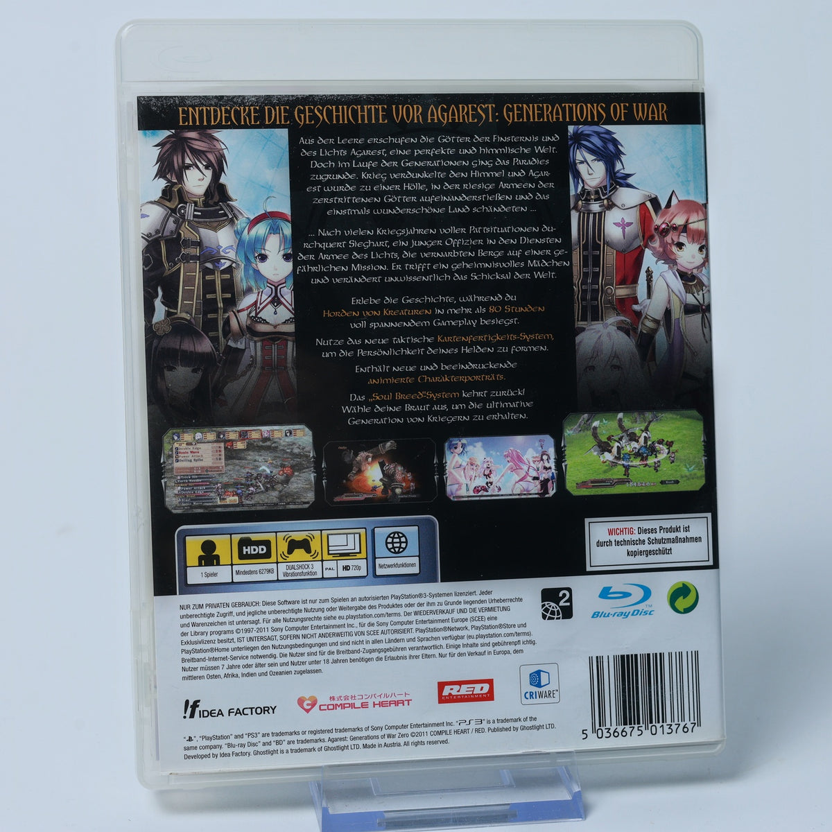 Agarest Generations of War Zero - Playstation 3 PS3 - CiB - Zustand Sehr Gut