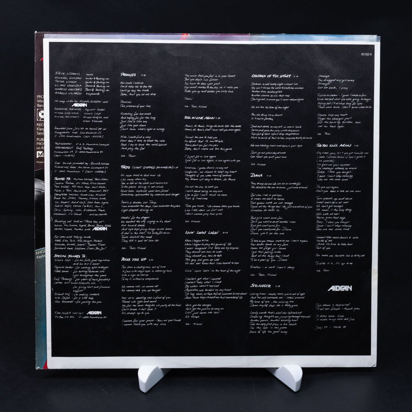 Aidean – Promises - Vinyl LP 12'' Schallplatte - NM / NM