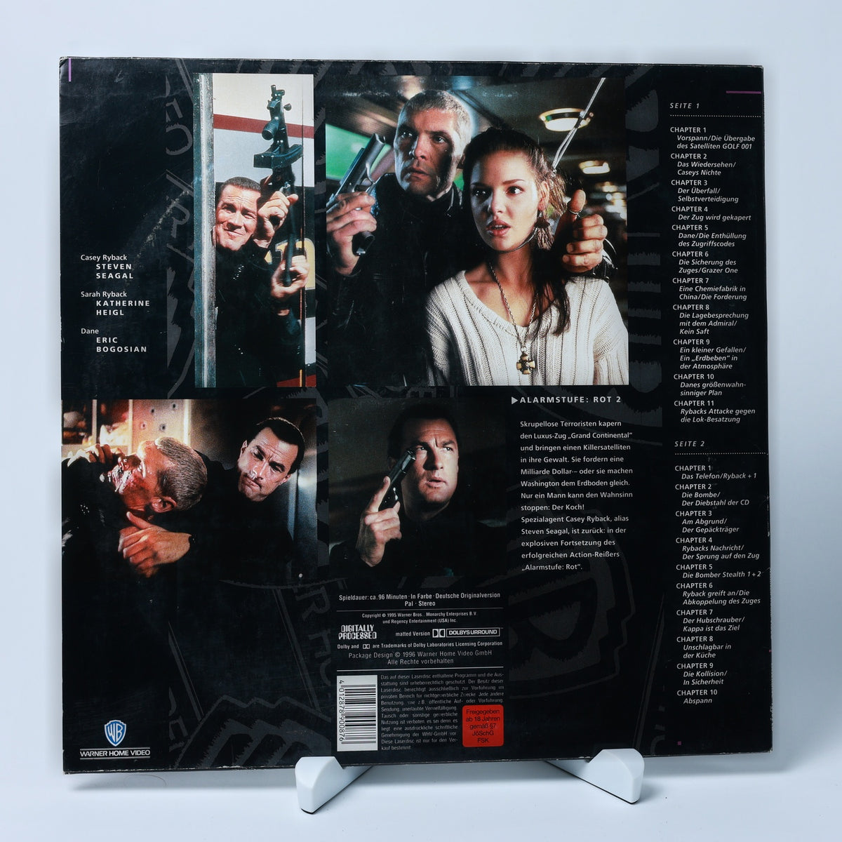 Alarmstufe: Rot 2 - Steven Seagal - 1995 LaserDisc - FSK 18 - Zustand Gut