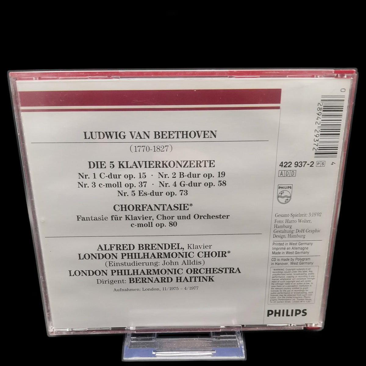 Alfred Brendel - Beethoven - Die 5 Klavierkonzerte - CD - Klassik - Gebraucht