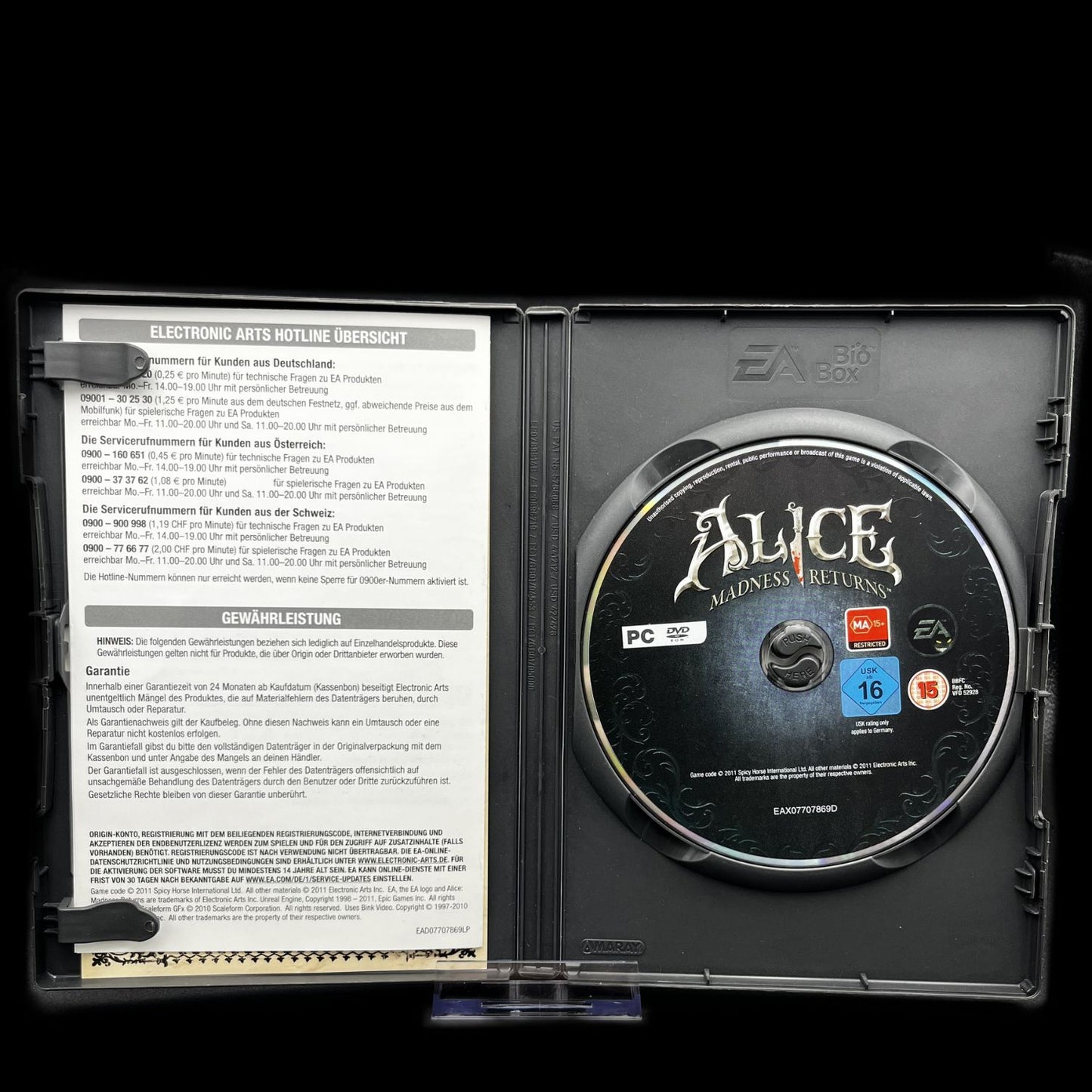 Alice Madness Returns - Electronic Arts - Adventure - PC DVD - Guter Zustand