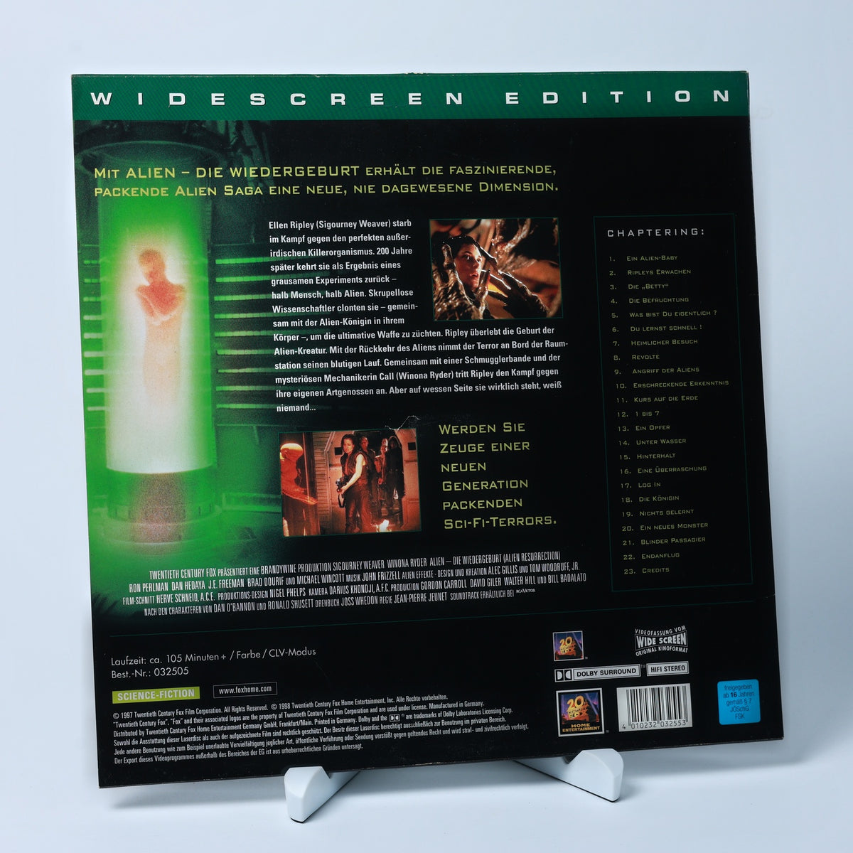Alien - Die Wiedergeburt - 1997 Widescreen Edition - LaserDisc - Zustand Gut