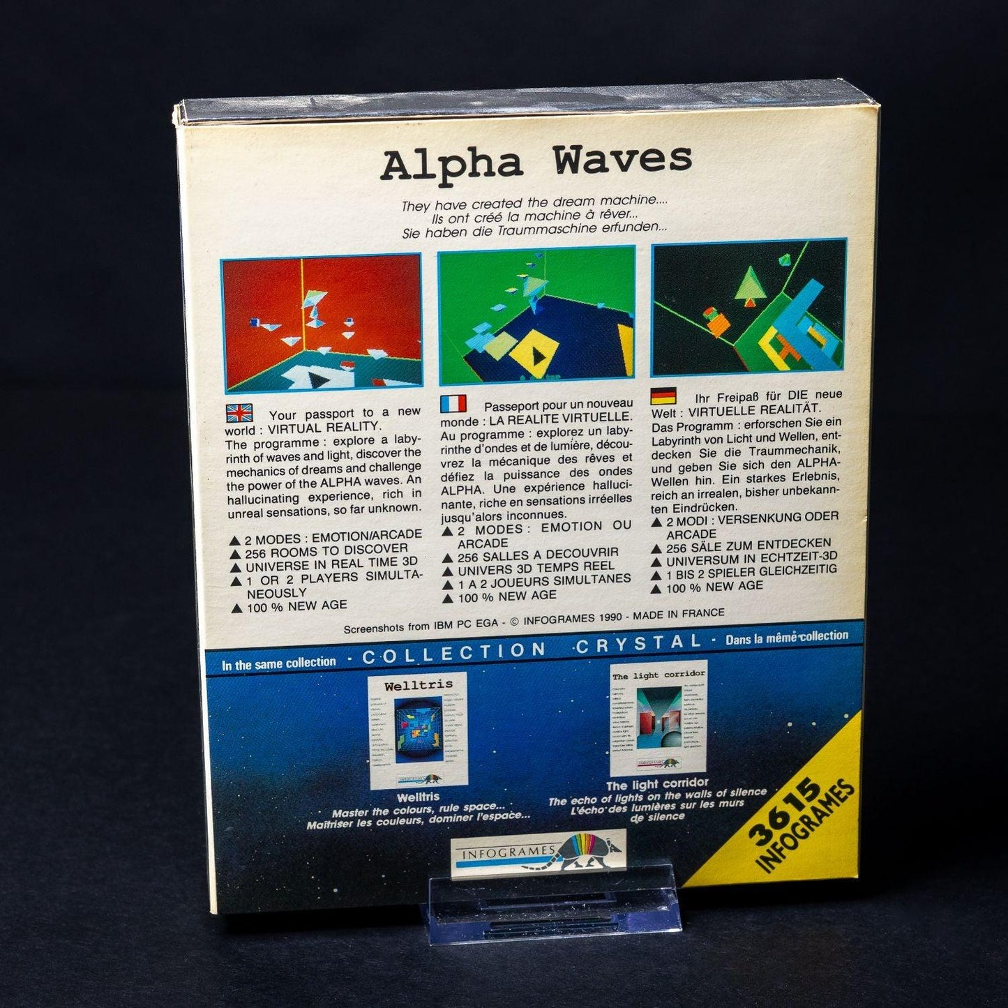 Alpha Waves (1990) - PC IBM / MS-DOS - Big Box CiB Komplett - Sammlerzustand