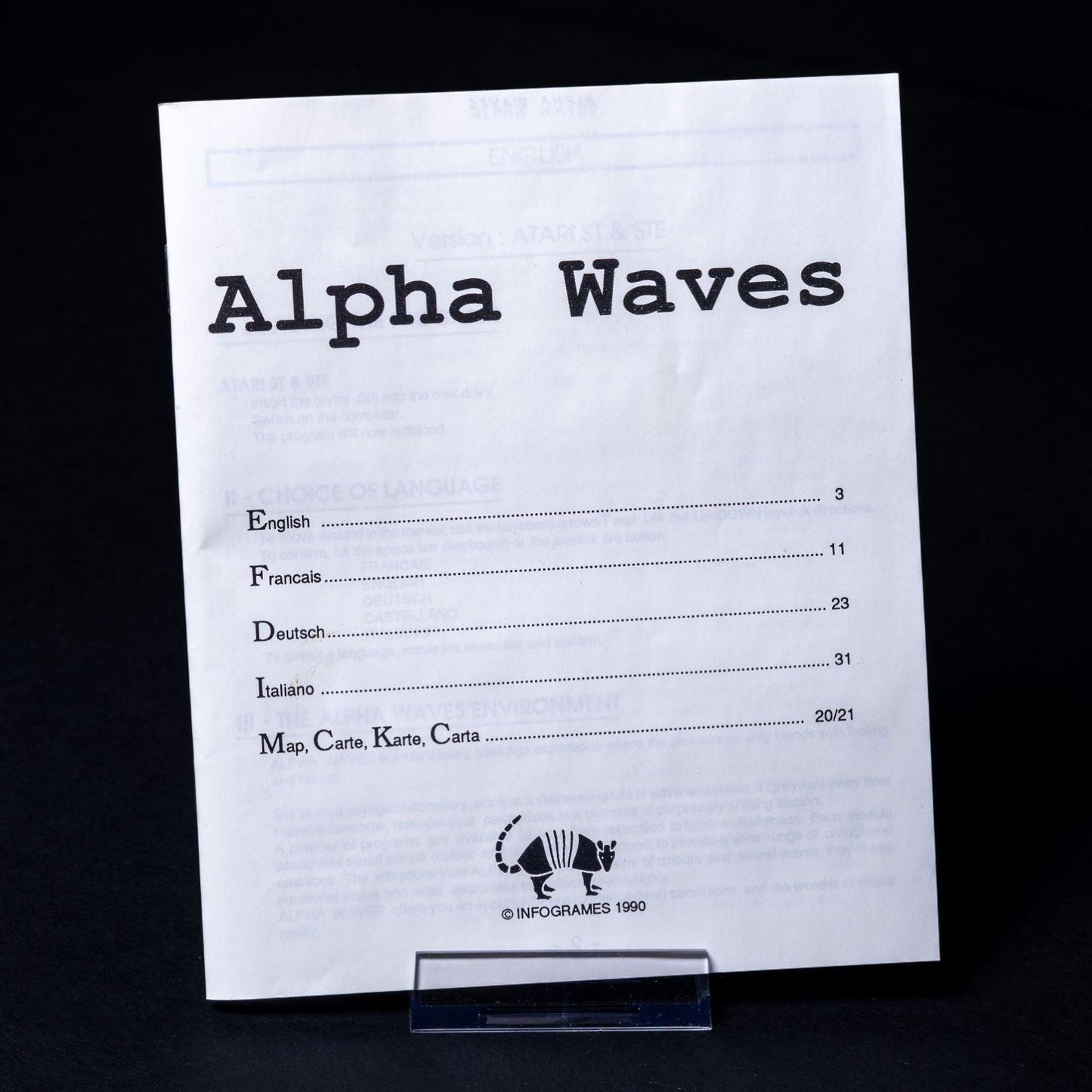 Alpha Waves (1990) - PC IBM / MS-DOS - Big Box CiB Komplett - Sammlerzustand