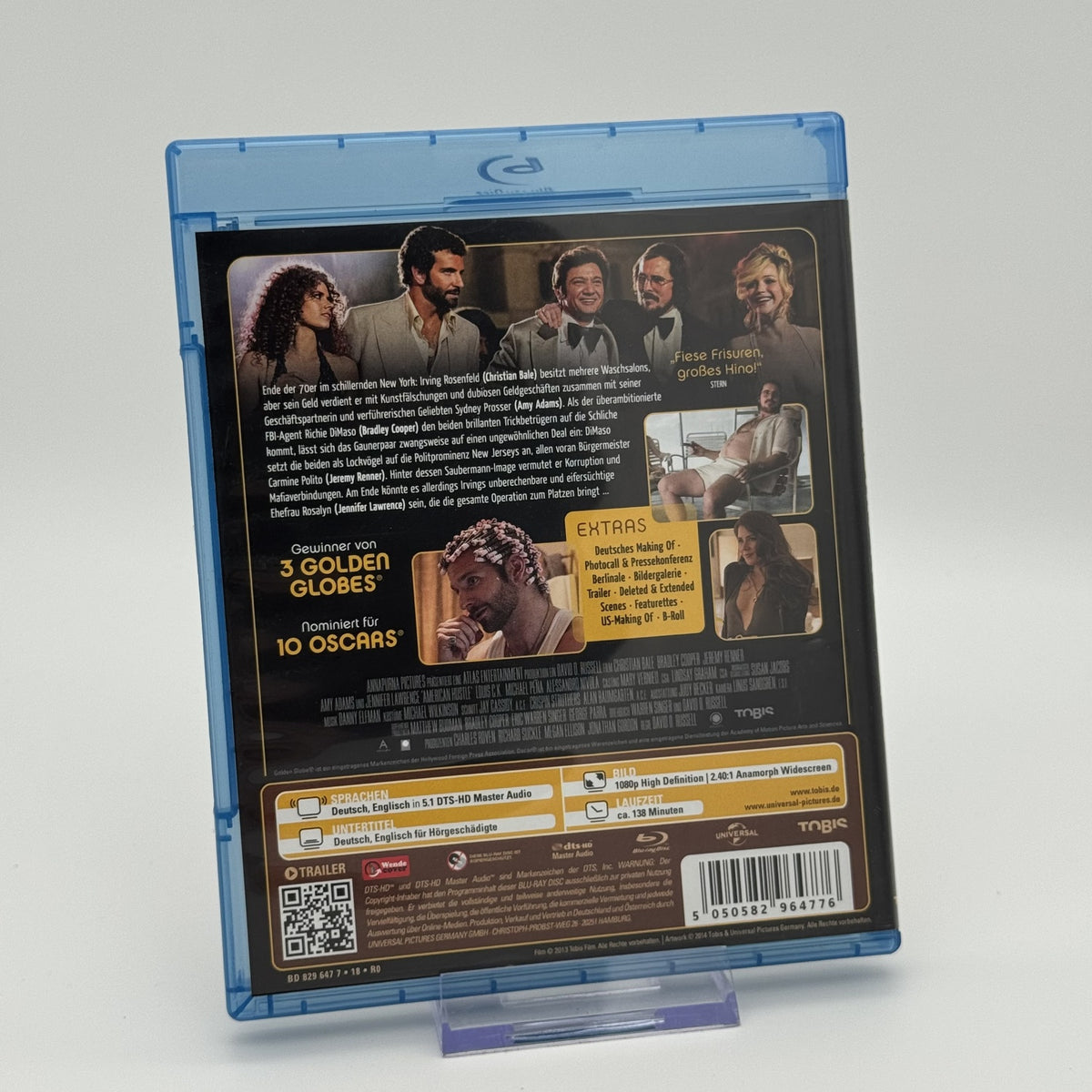 American Hustle - Christian Bale - Wende-Cover - Blu-Ray - Zustand Sehr Gut