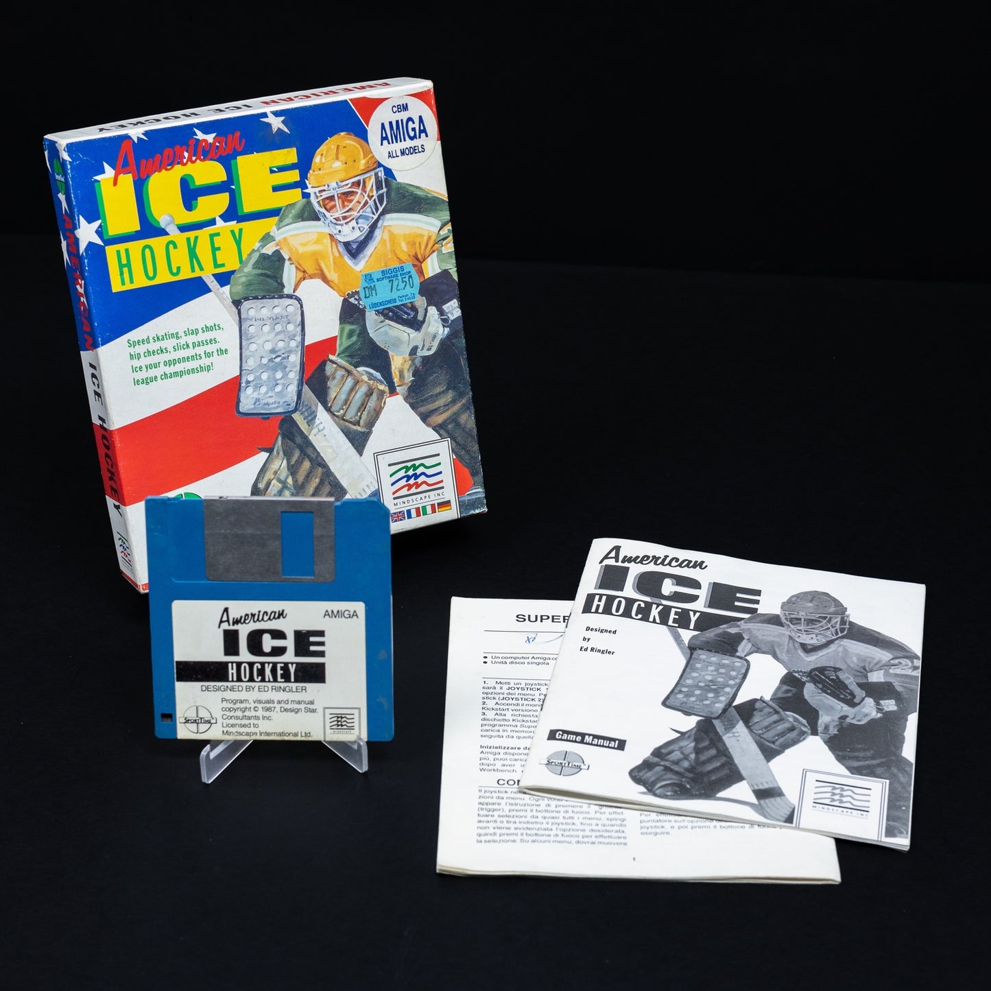 American Ice Hockey - Amiga Spiel - Big Box CiB - Zustand Gut