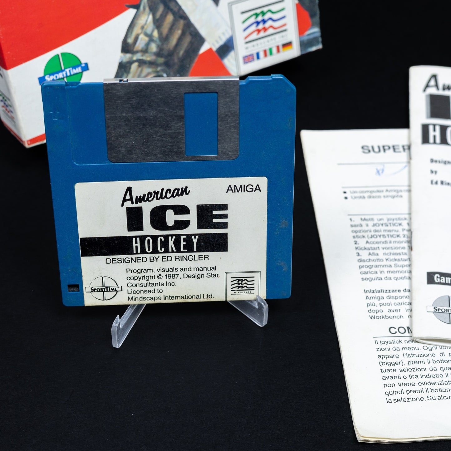 American Ice Hockey - Amiga Spiel - Big Box CiB - Zustand Gut