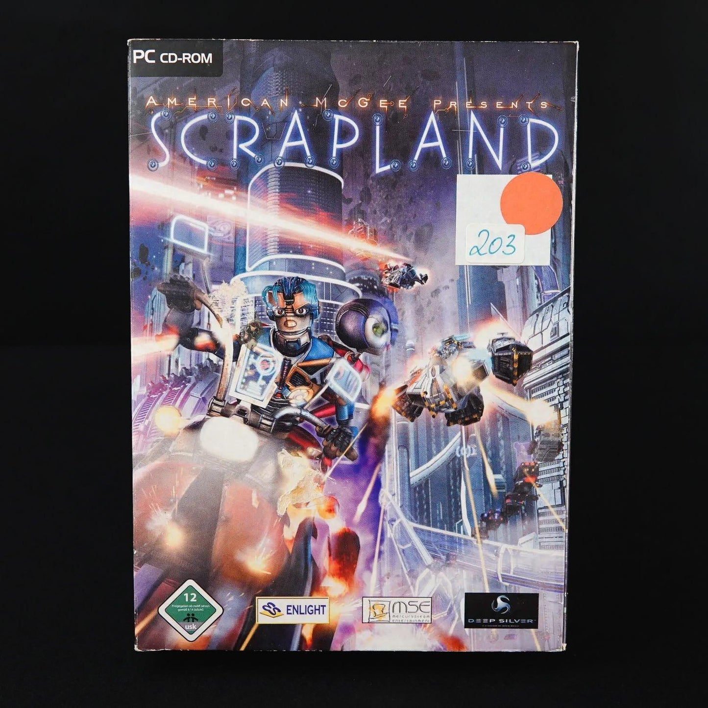 american-mcgee-presents-scrapland-pc-game-big-box-cib-deutsch-gebraucht-4 - Utopia Collectibles