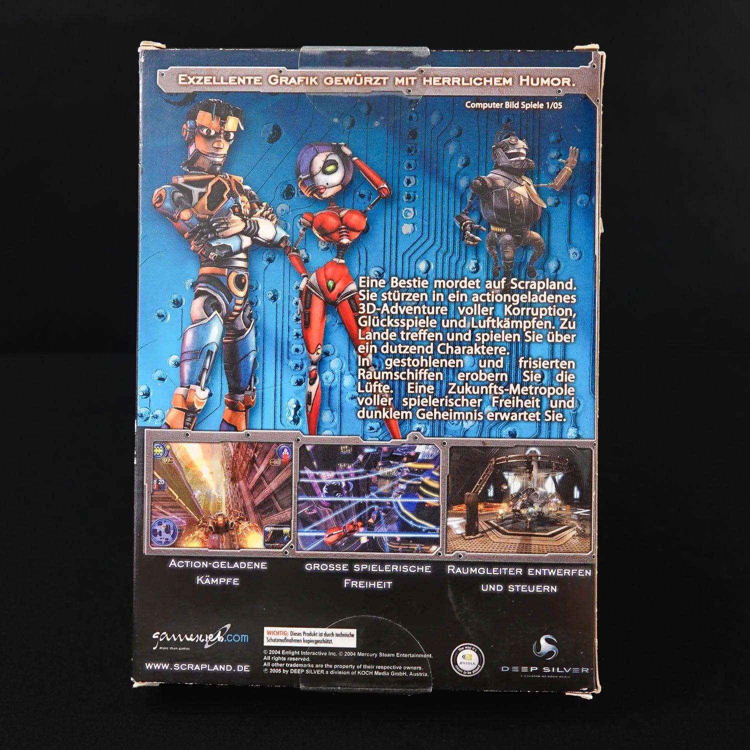 american-mcgee-presents-scrapland-pc-game-big-box-cib-deutsch-gebraucht-5 - Utopia Collectibles