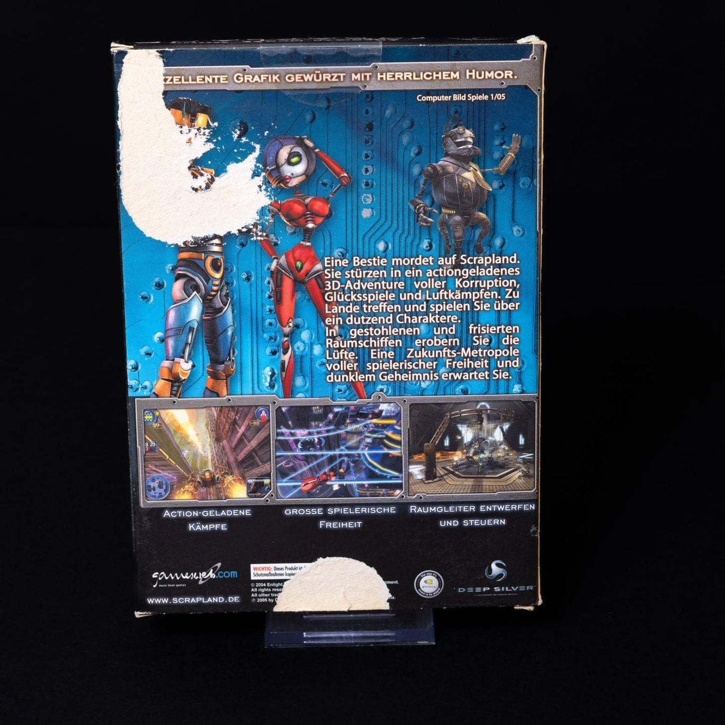 american-mcgee-presents-scrapland-pc-game-big-box-cib-zustand-gut-4 - Utopia Collectibles