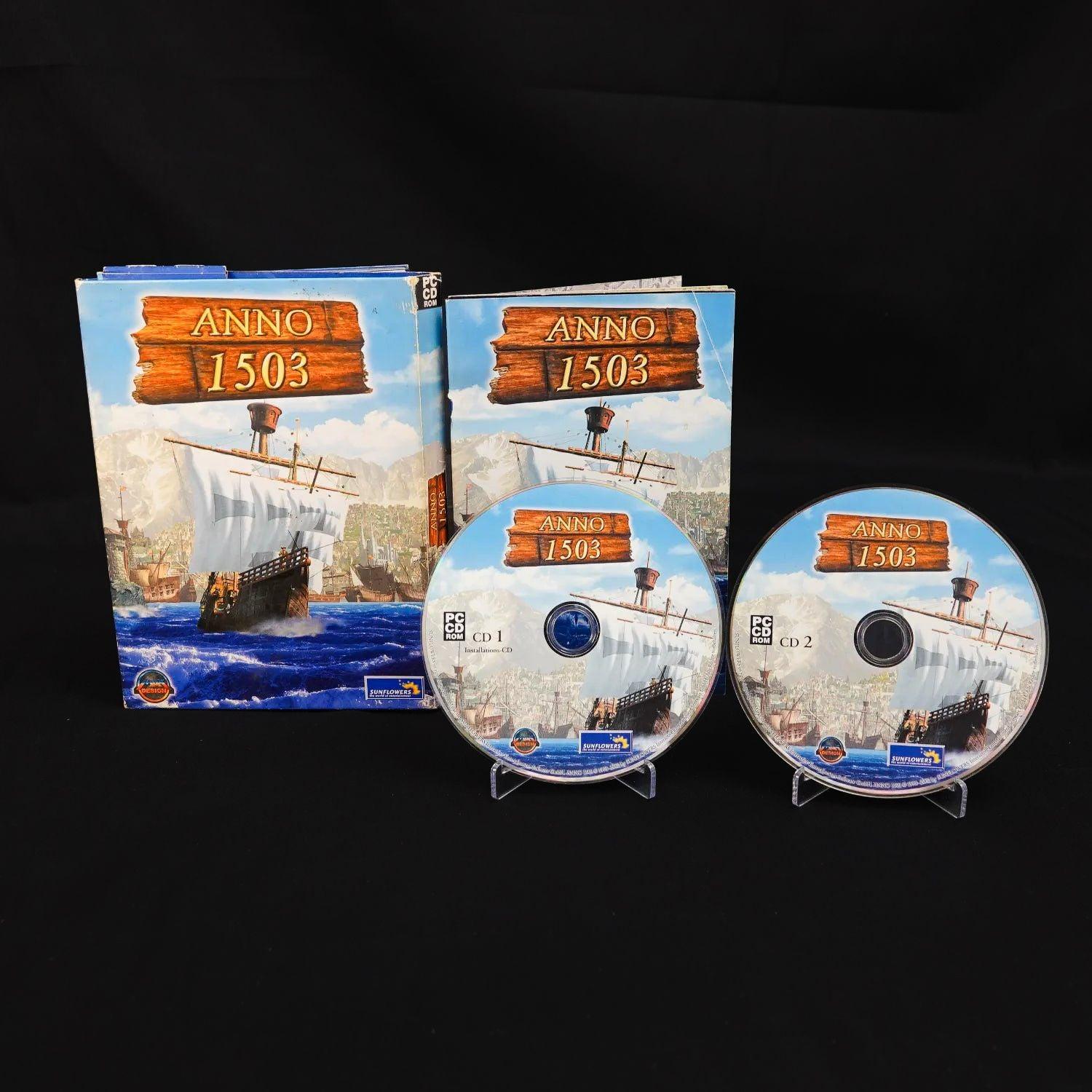 anno-1503-pc-game-2-disc-spiel-in-aufklappbarer-pappbox-cib-deutsch-1 - Utopia Collectibles