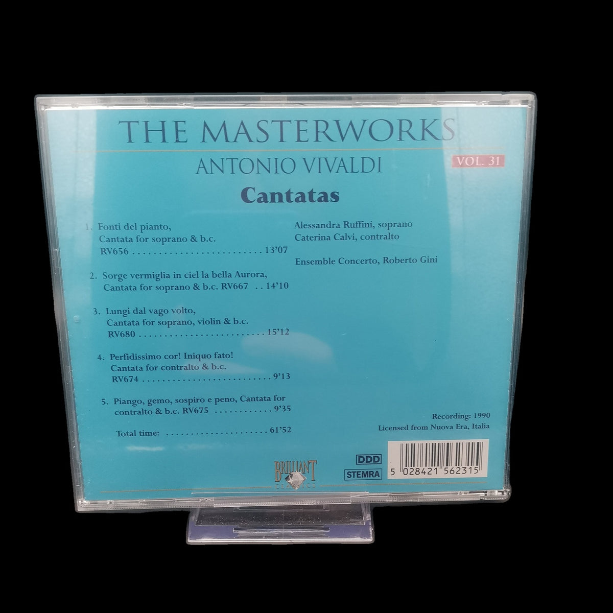Antonio Vivaldi - The Masterworks Vol. 31 - Cantatas - CD - Klassik - Gebraucht