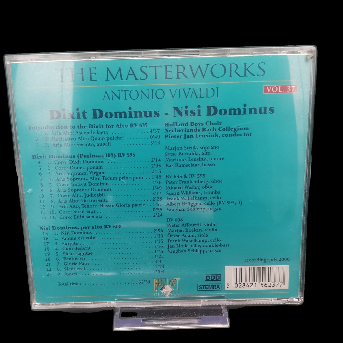 Antonio - The Masterworks Vol. 37 - Dixit Dominus - Nisi - CD - Gebraucht