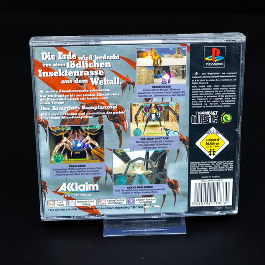 Armorines - Project S.W.A.R.M. - Playstation PS1 - PAL - CiB - Zustand Sehr Gut