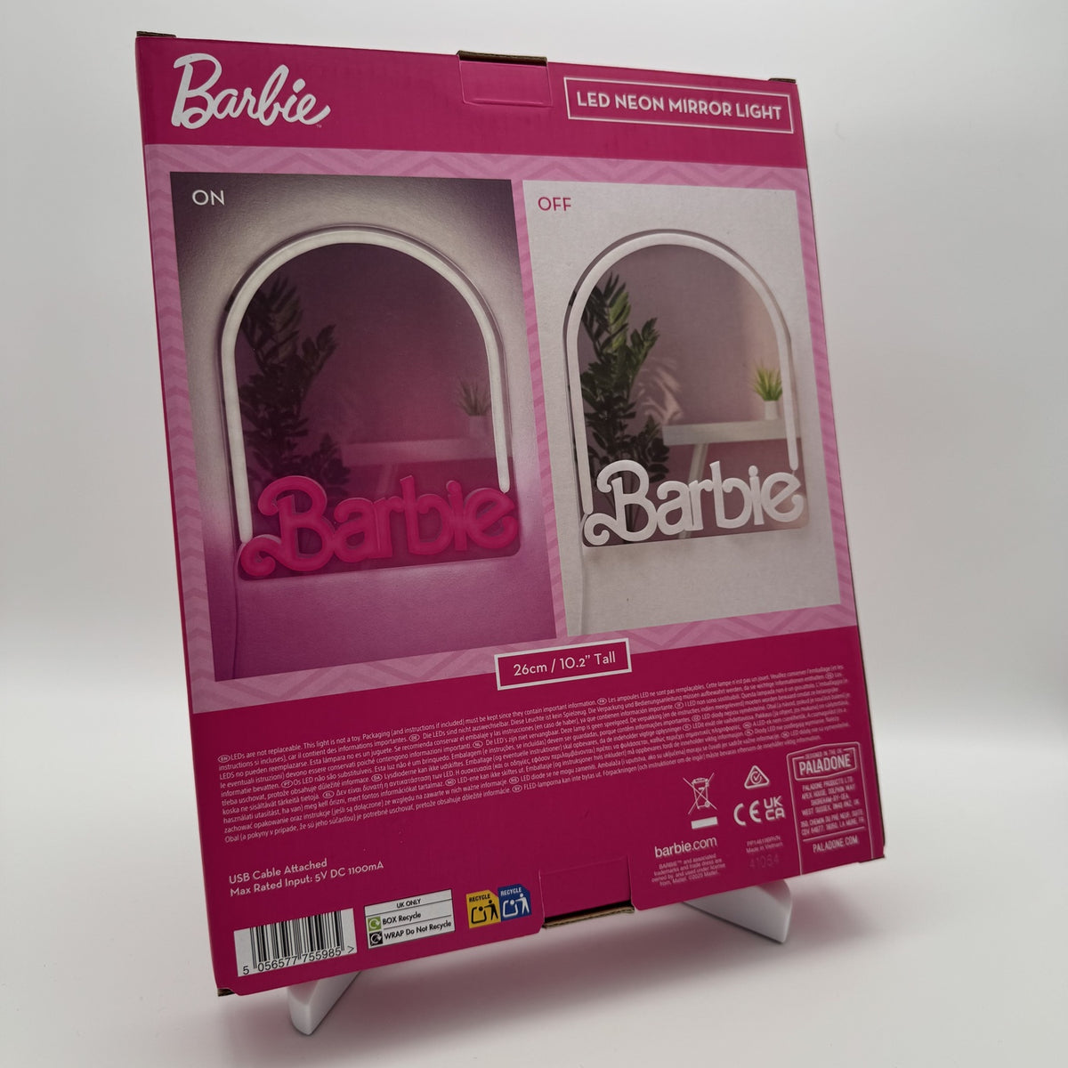 Barbie LED Neon Wand-Spiegel - Paladone - 26cm - USB - Neu & Sealed / OVP