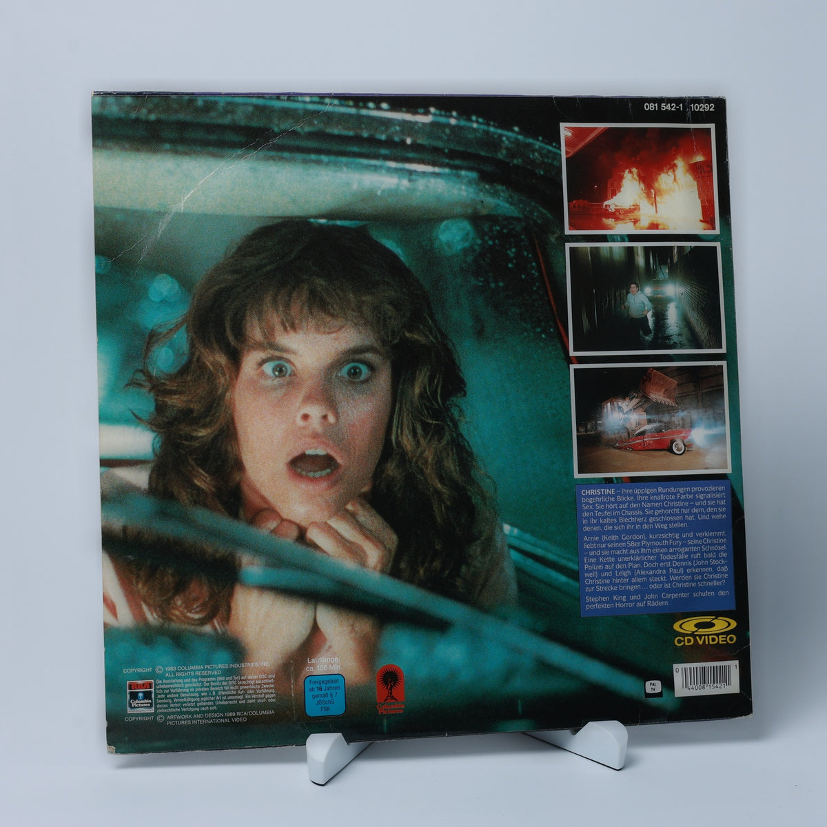 John Carpenter's Christine - 1989 - Stephen King - LaserDisc - Zustand Gut