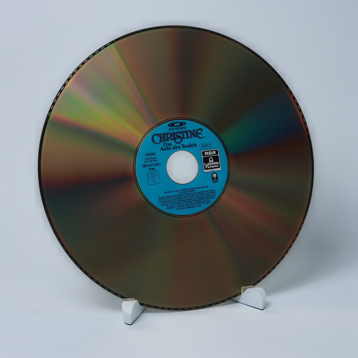 John Carpenter's Christine - 1989 - Stephen King - LaserDisc - Zustand Gut